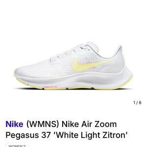 Nike Air Zoom Pegasus 37 White and Yellow